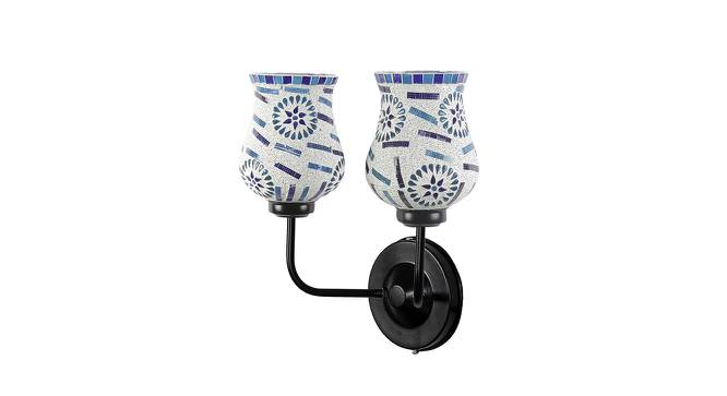 Aerilyn Dual Multicolor Mosaic Glass Wall Mounted Lamp with Iron Base by Urban Ladder - Front View Design 1 - 738924