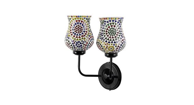 Brooke Dual Multicolor Mosaic Glass Wall Mounted Lamp with Iron Base by Urban Ladder - Front View Design 1 - 738926