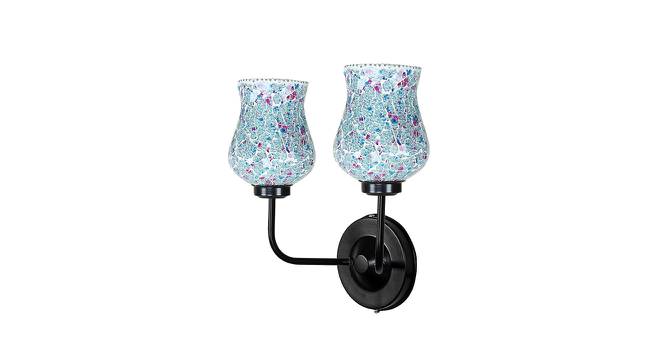Brynn Dual Multicolor Mosaic Glass Wall Mounted Lamp with Iron Base by Urban Ladder - Front View Design 1 - 738928