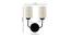 Buster Dual Off White Cotton Wall Mounted Lamp with Iron Base by Urban Ladder - Design 1 Dimension - 738929