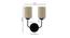 Chance Dual Beige Jute Wall mounted Lamp Iron Base by Urban Ladder - Design 1 Dimension - 738934