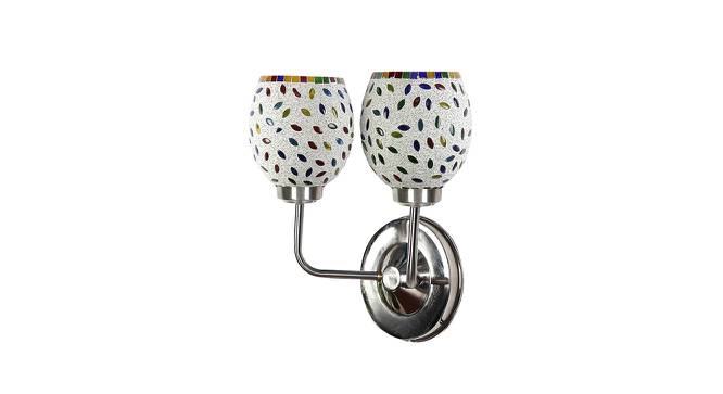 Weyeneth Dual Multicolor Mosaic Glass Wall Mounted Lamp with Steel Base by Urban Ladder - Front View Design 1 - 738939
