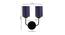Dexter Dual Blue Jute Wall Mounted Lamp Iron Base by Urban Ladder - Design 1 Dimension - 738940