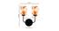 Easton Dual Multicolor cotton shade wall mounted lamp with iron base by Urban Ladder - Design 1 Dimension - 738942