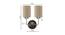 Maverick Dual Orange cotton Wall mounted Lamp Steel Base by Urban Ladder - Design 1 Dimension - 738950