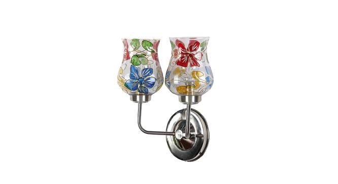 Andre Dual Multicolor Mosaic Glass Wall Mounted Lamp with Steel Base by Urban Ladder - Front View Design 1 - 738953
