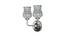Brody Dual Multicolor Mosaic Glass Wall Mounted Lamp with Steel Base by Urban Ladder - Front View Design 1 - 738955