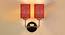 Porter Dual Maroon Jute Wall Mounted Lamp Steel Base by Urban Ladder - Design 1 Side View - 738957