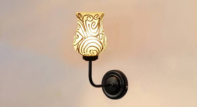 Rothwell Multicolor Mosaic Glass shade wall mounted lamp with iron base by Urban Ladder - Design 1 Side View - 738962