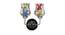 Andre Dual Multicolor Mosaic Glass Wall Mounted Lamp with Steel Base by Urban Ladder - Ground View Design 1 - 739082