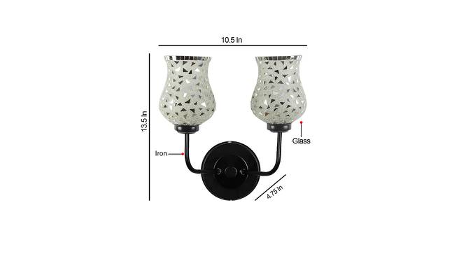 Winston Dual Multicolor Mosaic Glass Wall Mounted Lamp with Iron Base by Urban Ladder - Design 1 Dimension - 739162