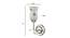 Hathaway Multicolor Glass Wall Mounted Lamp with Steel Base by Urban Ladder - Design 1 Dimension - 739174