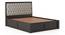 Avon Solid Wood Box Storage Bed (Mahogany Finish, King Bed Size, Flint Grey Futon) by Urban Ladder - Close View - 