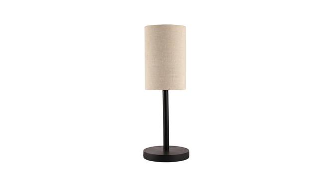 Huck Beige Table Lamp with Metal Base (Beige) by Urban Ladder - Front View Design 1 - 739652
