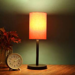 Lighting In Ghaziabad Design Mario Orange Table Lamp with Metal Base (Orange)