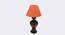 Catriona Orange Table Lamp with Wooden Base (Orange) by Urban Ladder - Front View Design 1 - 739971