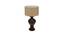 Ewan Jute Table Lamp with Wooden Base (Brown) by Urban Ladder - Front View Design 1 - 739983
