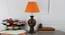 Ceilidh Orange Texture Table Lamp with Wooden Base (Orange) by Urban Ladder - Design 1 Side View - 740016