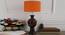 Elspeth Orange Texture Table Lamp with Wooden Base (Orange) by Urban Ladder - Design 1 Side View - 740023
