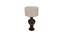 Fenella Khadi Table Lamp with Wooden Base (Beige) by Urban Ladder - Design 1 Side View - 740025