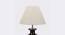 Clyde Khadi Table Lamp with Wooden Base (Beige) by Urban Ladder - Ground View Design 1 - 740040