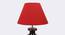 Carlisle Red Table Lamp with Wooden Base (Red) by Urban Ladder - Ground View Design 1 - 740047