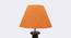 Ceilidh Orange Texture Table Lamp with Wooden Base (Orange) by Urban Ladder - Ground View Design 1 - 740049