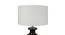 Dallas White Table Lamp with Wooden Base (White) by Urban Ladder - Design 1 Side View - 740160