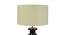 Dileas Pale Yellow Table Lamp with Wooden Base (White) by Urban Ladder - Ground View Design 1 - 740184