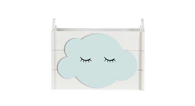 Open Box Cloud Blue (White, White Finish) by Urban Ladder - Design 1 Side View - 740322