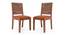 Oribi Dining Chairs - Set of 2 (Teak Finish, Burnt Orange) by Urban Ladder - Storage Image - 741202