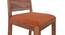 Oribi Dining Chairs - Set of 2 (Teak Finish, Burnt Orange) by Urban Ladder - Top View - 741204