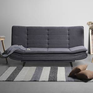 Sleepyhead Mattresses Design Smith 3 Seater Click Clack Sofa cum Bed In Ash Grey Colour