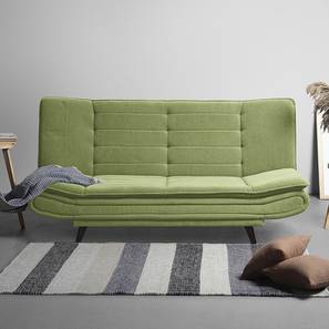 Sleepyhead Mattresses Design Smith 3 Seater Click Clack Sofa cum Bed In Matcha Green Colour