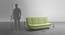 Smith 3 Seater Manual Sofa cum Bed in Green (Matcha Green) by Urban Ladder - Dimension Design 1 - 