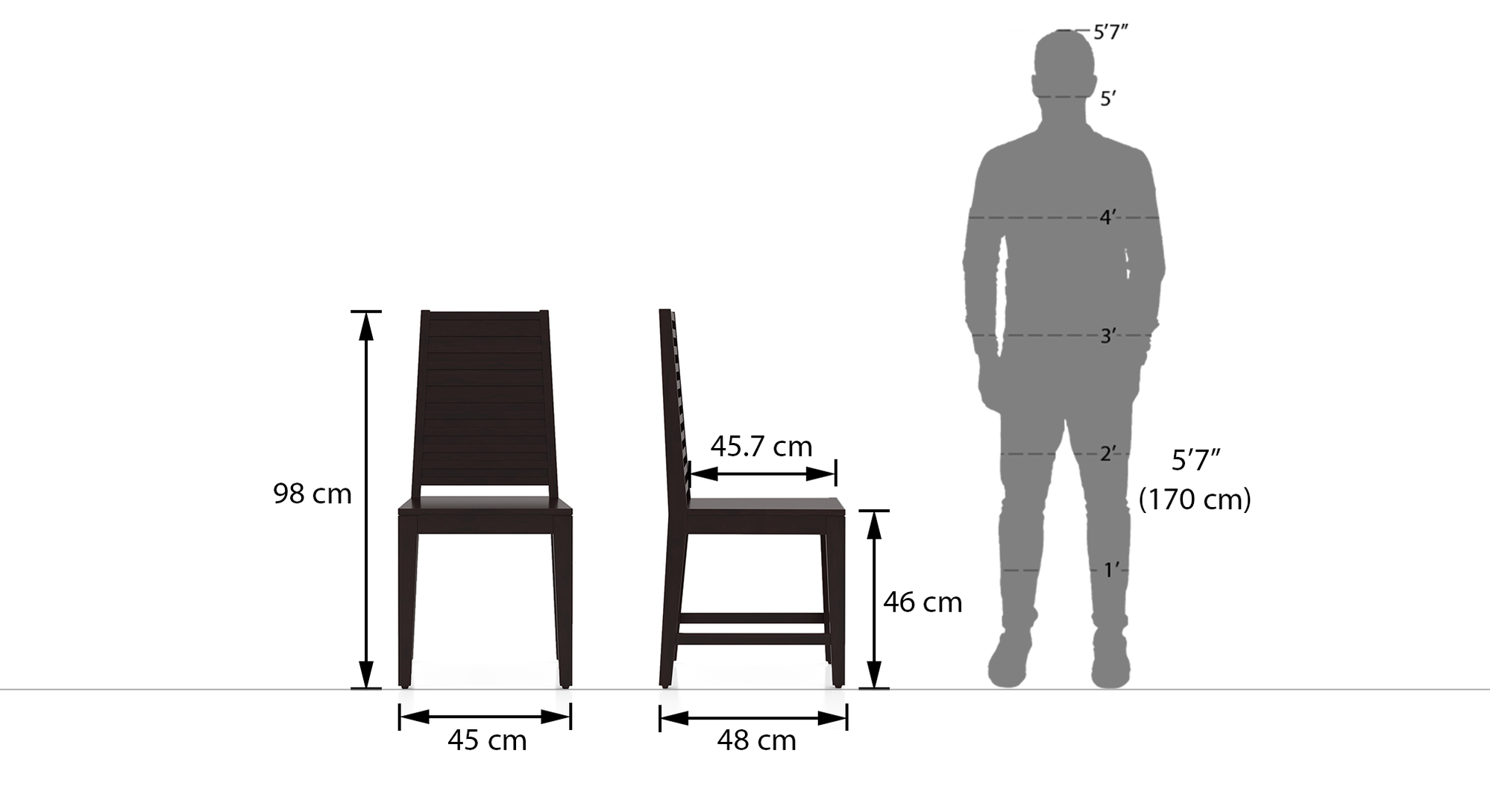 Julian Solid Wood 4 Seater Dining Set Urban Ladder
