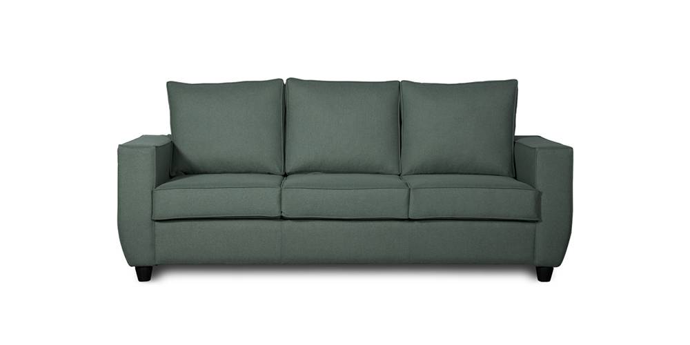 Rookie Fabric Sofa (Omega Green) (Green, 3-seater Custom Set - Sofas, None Standard Set - Sofas, Fabric Sofa Material, Regular Sofa Size, Regular Sofa Type) by Urban Ladder - - 