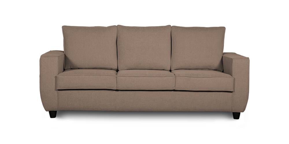 Rookie Fabric Sofa (Brown) (Brown, 3-seater Custom Set - Sofas, None Standard Set - Sofas, Fabric Sofa Material, Regular Sofa Size, Regular Sofa Type) by Urban Ladder - - 
