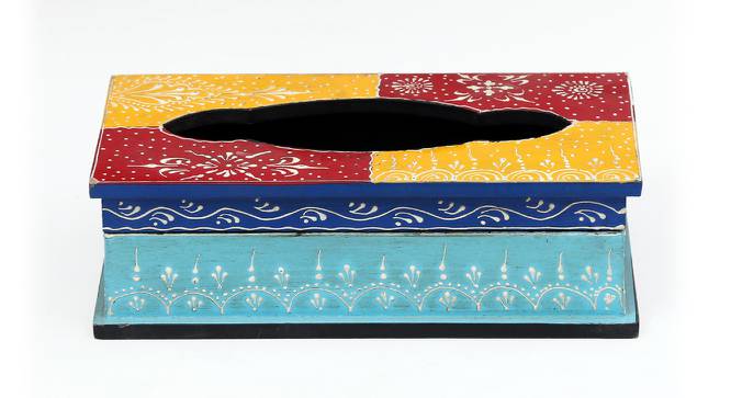 Multicolour Showpiece Decorative   Tissue Box (Multicolor) by Urban Ladder - Design 1 Side View - 742340