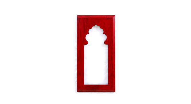 Mdf Wall Hanging Carving Frame in Red Colour (Red) by Urban Ladder - Design 1 Side View - 742740