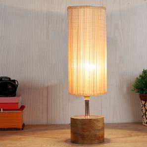 Kimberly Beige bamboo & solid wood table lamp-image-1