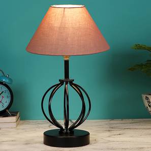 Milani Grey Cotton Table Lamp With Iron Base-image-31