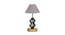 Gracelyn Grey Cotton Table Lamp With Wood And Iron Base (Grey) by Urban Ladder - Front View Design 1 - 743137