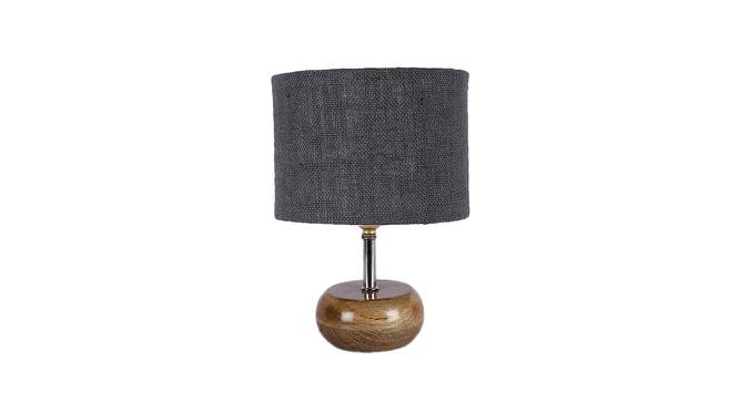 Sara Grey Jute & Solid Wood Table Lamp (Grey) by Urban Ladder - Front View Design 1 - 743162