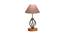 Alivia Grey Cotton Table Lamp With Wood & Iron Base (Grey) by Urban Ladder - Design 1 Side View - 743163