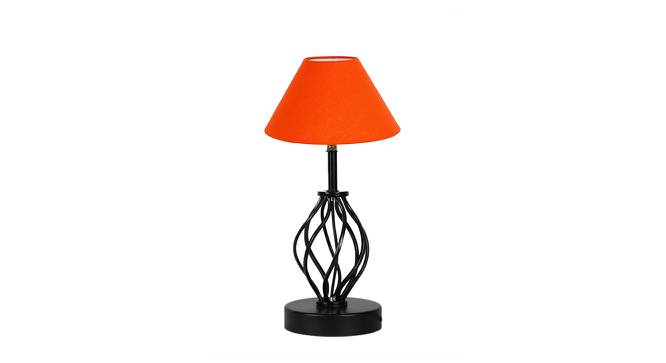 Jocelyn Orange Cotton Table Lamp With Iron Base (Orange) by Urban Ladder - Front View Design 1 - 743169