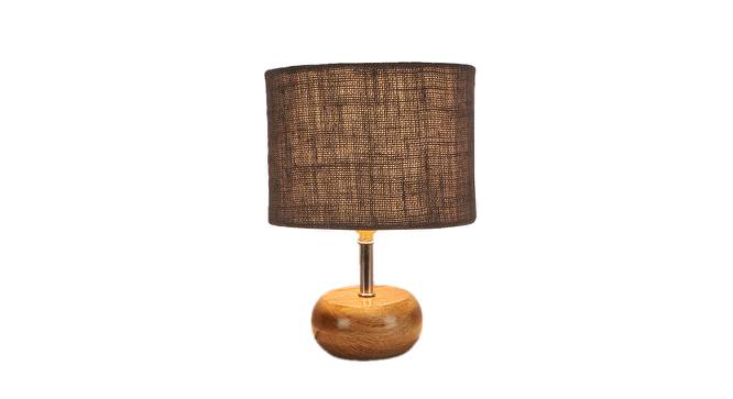 Sara Grey Jute & Solid Wood Table Lamp (Grey) by Urban Ladder - Design 1 Side View - 743195