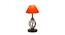 Jocelyn Orange Cotton Table Lamp With Iron Base (Orange) by Urban Ladder - Design 1 Side View - 743202