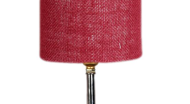 Kirby Maroon Jute Table Lamp With Brown Wood Base (Maroon) by Urban Ladder - Ground View Design 1 - 743218