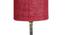 Kirby Maroon Jute Table Lamp With Brown Wood Base (Maroon) by Urban Ladder - Ground View Design 1 - 743218